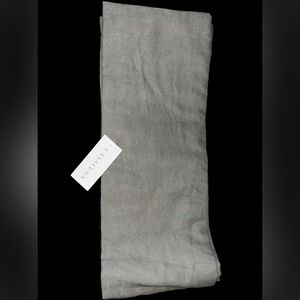 Target Coastal Gray Linen Shower Curtain NWT